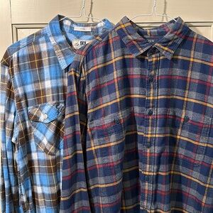 Bundle: Two Men’s Flannel Shirts — Sz M